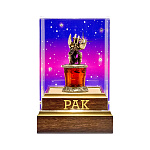 Статуэтка из янтаря и бронзы "Знак Зодиака Рак"